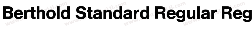 Berthold Standard Regular Regular字体转换